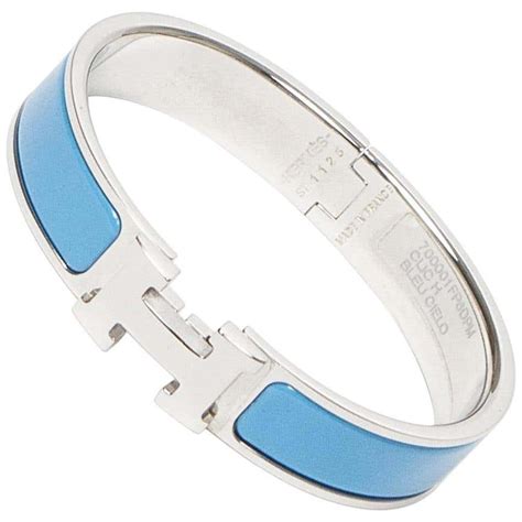 light blue and silver hermes bracelet|hermes blue leather bracelet.